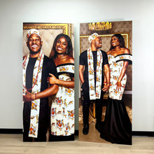 Load image into Gallery viewer, Set of 2 Custom Photo Backdrop - Photo Board - Large Photo Panel - Photo Standees - Large Standing Photo - Lifesize Photo Board - Custom Photo Arch - Photo Backdrop - Chiara Wall - Custom Wedding Backdrop - Wedding Photo Backdrop - Photo Standee