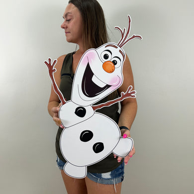 Watercolor Olaf Cutout - Olaf Prop - Frozen Props - Custom Character Cutout - Snowman Cutout - Lifesize Olaf Cutout - Party Standee - Frozen Character Cutouts
