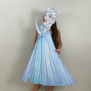 Watercolor Elsa Cutout - Elsa Prop - Frozen Props - Custom Character Cutout - Lifesize Elsa Cutout - Party Standee - Frozen Character Cutout
