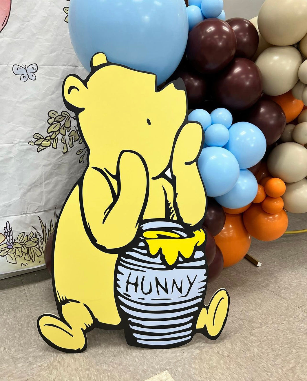 Foam Board Winnie The Pooh Party Prop - Character Cutout - Honey Pot Party Standee