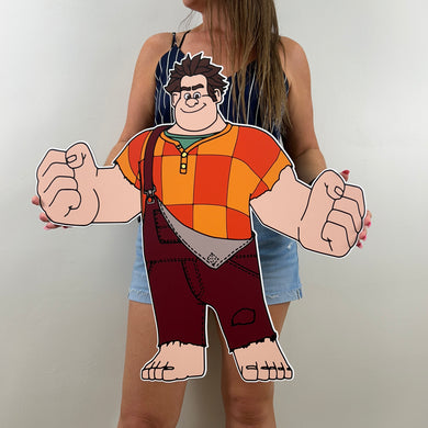 Ralph Cutout - Ralph Prop - Wreck it Ralph Props - Ralph Breaks the Internet Cutouts - Custom Character Cutout - Lifesize Ralph Cutout - Party Standee