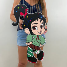 Load image into Gallery viewer, Vanellope Cutout - Vanellope Prop - Wreck it Ralph Props - Ralph Breaks the Internet Cutouts - Custom Character Cutout - Lifesize Vanellope Cutout - Party Standee