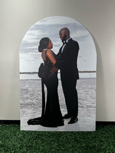 Custom Photo Backdrop - Photo Board - Large Photo - Large Photo Panel - Photo Standees - Large Standing Photo - Lifesize Photo Board - Custom Photo Arch - Photo Backdrop - Chiara Wall - Custom Wedding Backdrop - Wedding Photo Backdrop - Photo Standee