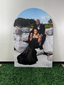 Custom Photo Backdrop - Photo Board - Large Photo - Large Photo Panel - Photo Standees - Large Standing Photo - Lifesize Photo Board - Custom Photo Arch - Photo Backdrop - Chiara Wall - Custom Wedding Backdrop - Wedding Photo Backdrop - Photo Standee