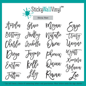 Mirror Acrylic Name Sign