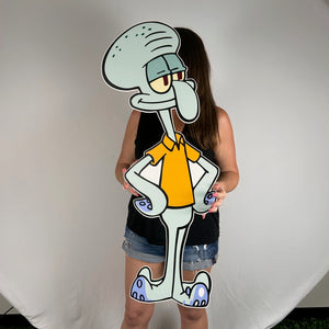 Foam Board Squidward Prop - Bikini Bottom Character Cutout - SpongeBob Party Standee