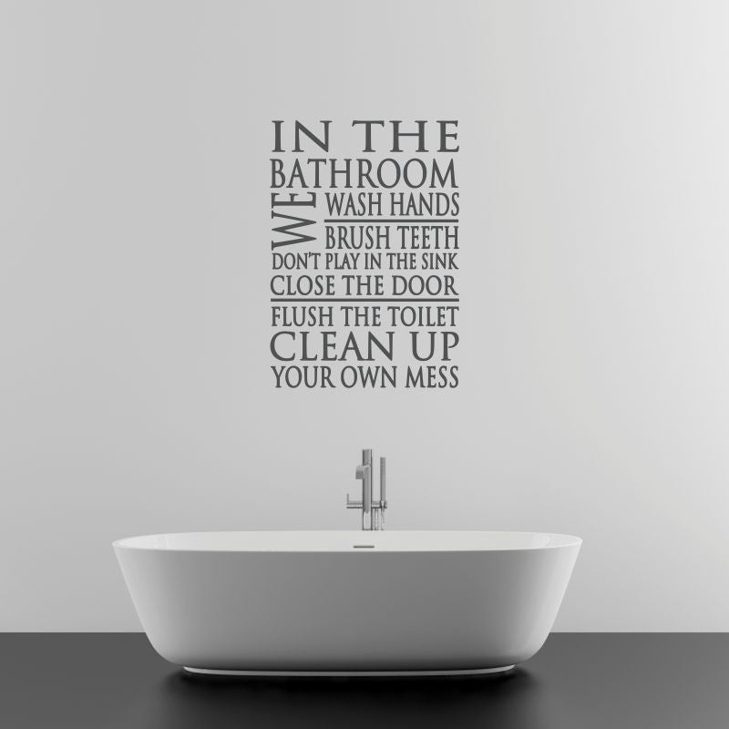 In the Bathroom Wall Decal