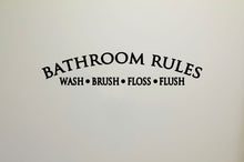 Load image into Gallery viewer, Bathroom Rules Wall Decal