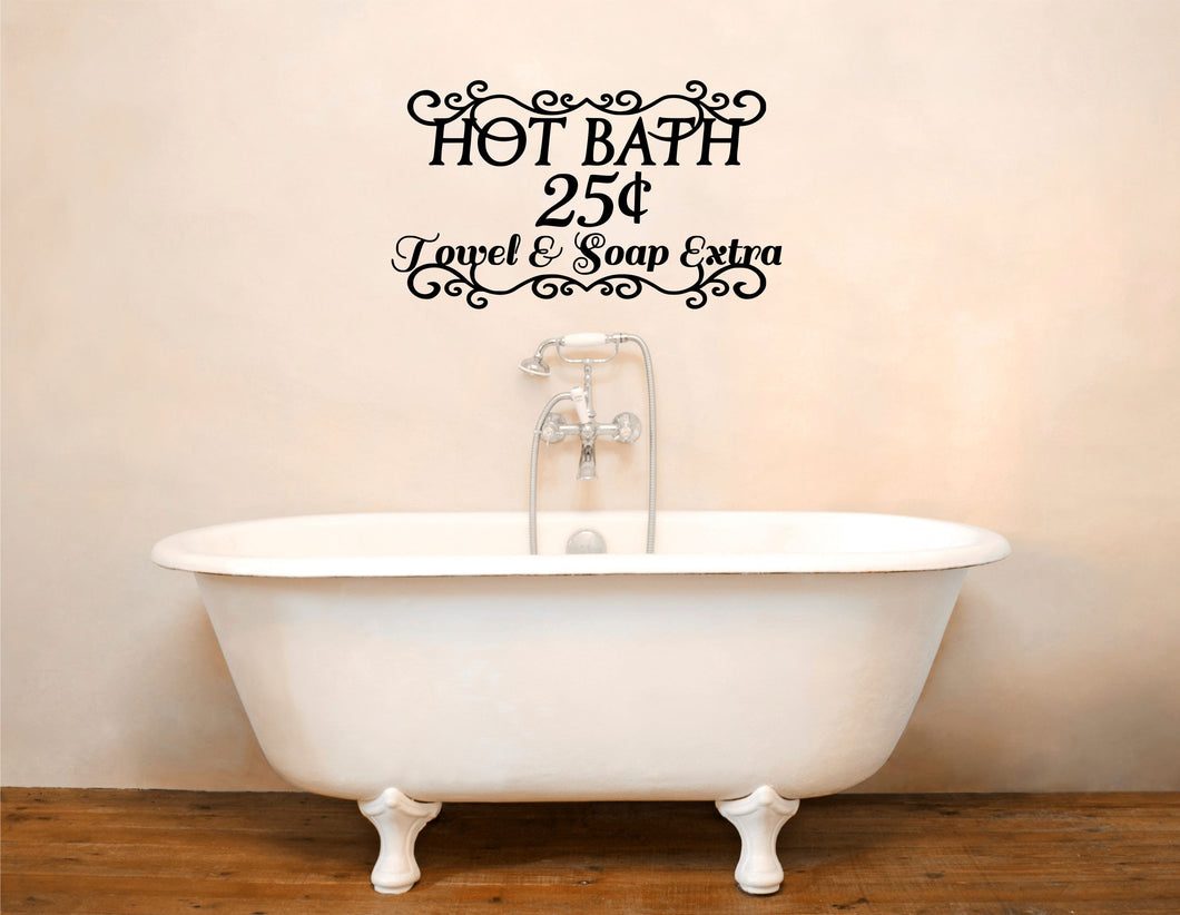 Hot Bath Wall Decal