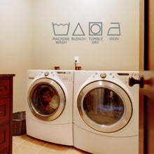 Load image into Gallery viewer, Laundry Symbols Wall Decal