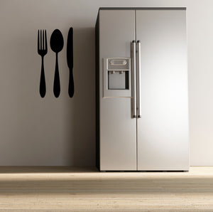 Fork Spoon Knife Silverware Kitchen Wall Decal