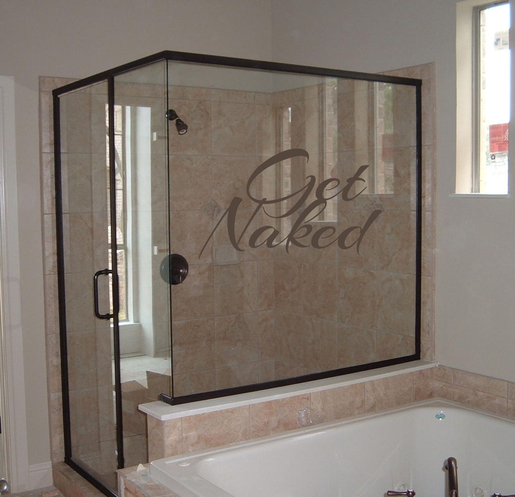 Get Naked Bathroom Wall Decal