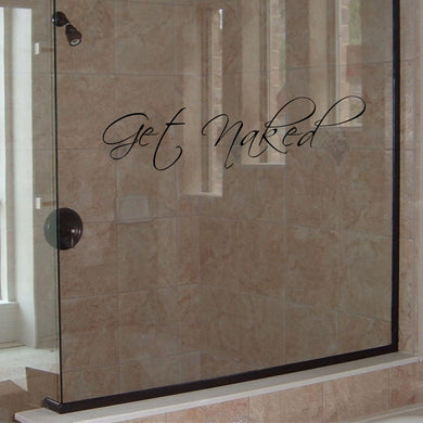 Get Naked Bathroom Wall Decal