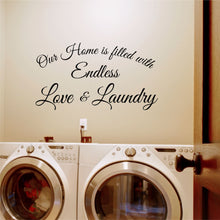 Load image into Gallery viewer, Love and Laundry Wall Decal