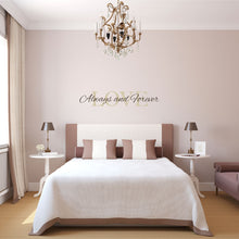 Load image into Gallery viewer, Love Always and Forever Wall Decal