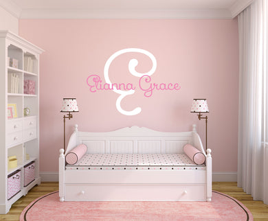 Nursery Wall Decal Name Sticker Name Wall Decal Custom Name Decal