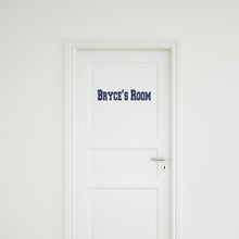 Load image into Gallery viewer, Personalized Name Bedroom Decal