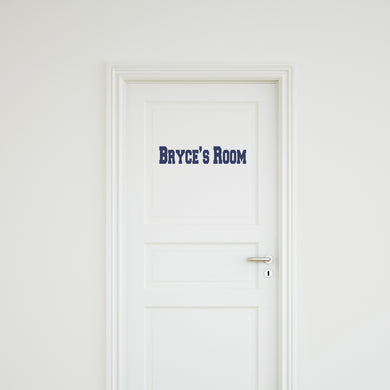Personalized Name Bedroom Decal