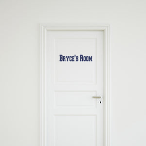 Personalized Name Bedroom Decal