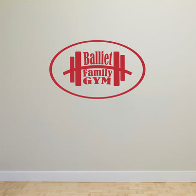 Personalized Gym Wall Decal