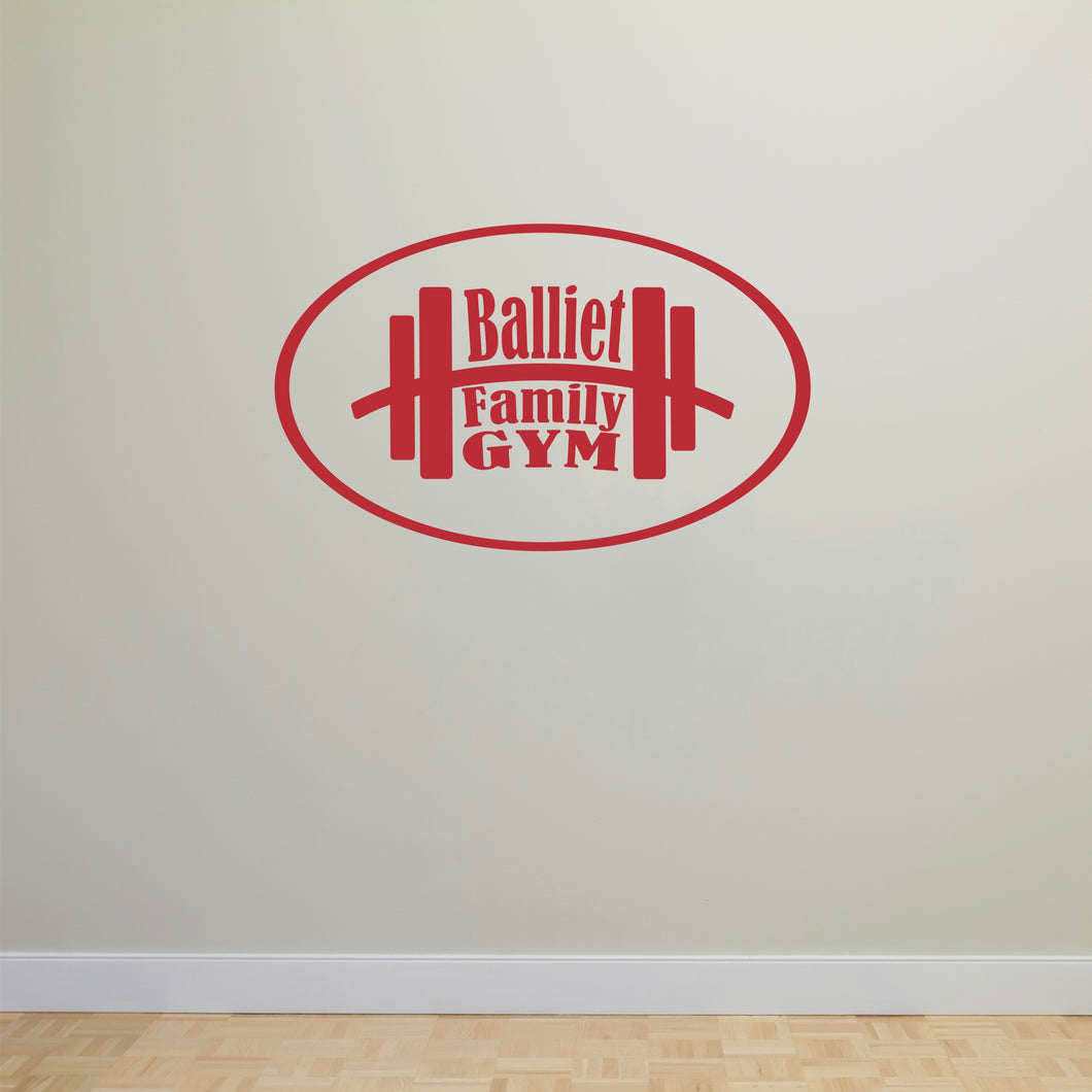 Personalized Gym Wall Decal