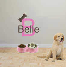 Load image into Gallery viewer, Personalized Name Dog Wall Decal