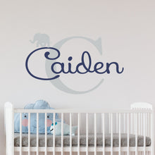Load image into Gallery viewer, Personalized Name Elephant Wall Decal