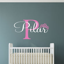 Load image into Gallery viewer, Personalized Princess Nursery Wall Decal
