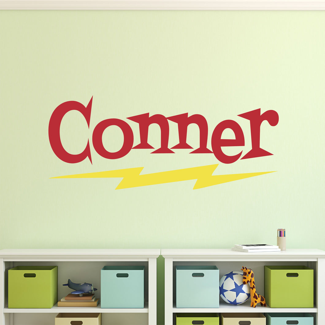 Personalized Name Superhero Wall Decal