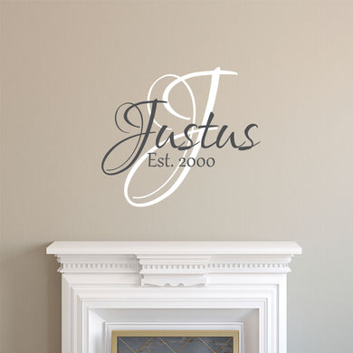 Family Name Wall Decal - Custom Family Name Decal - Family Name Sticker