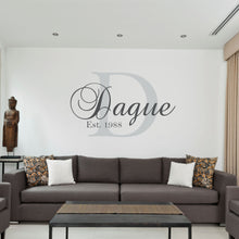 Load image into Gallery viewer, Family Name Wall Decal - Custom Family Name Decal - Family Name Sticker