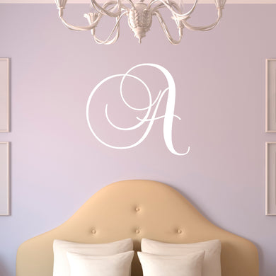 Initial Sticker - Initial Decal - Personalized Wall Decal