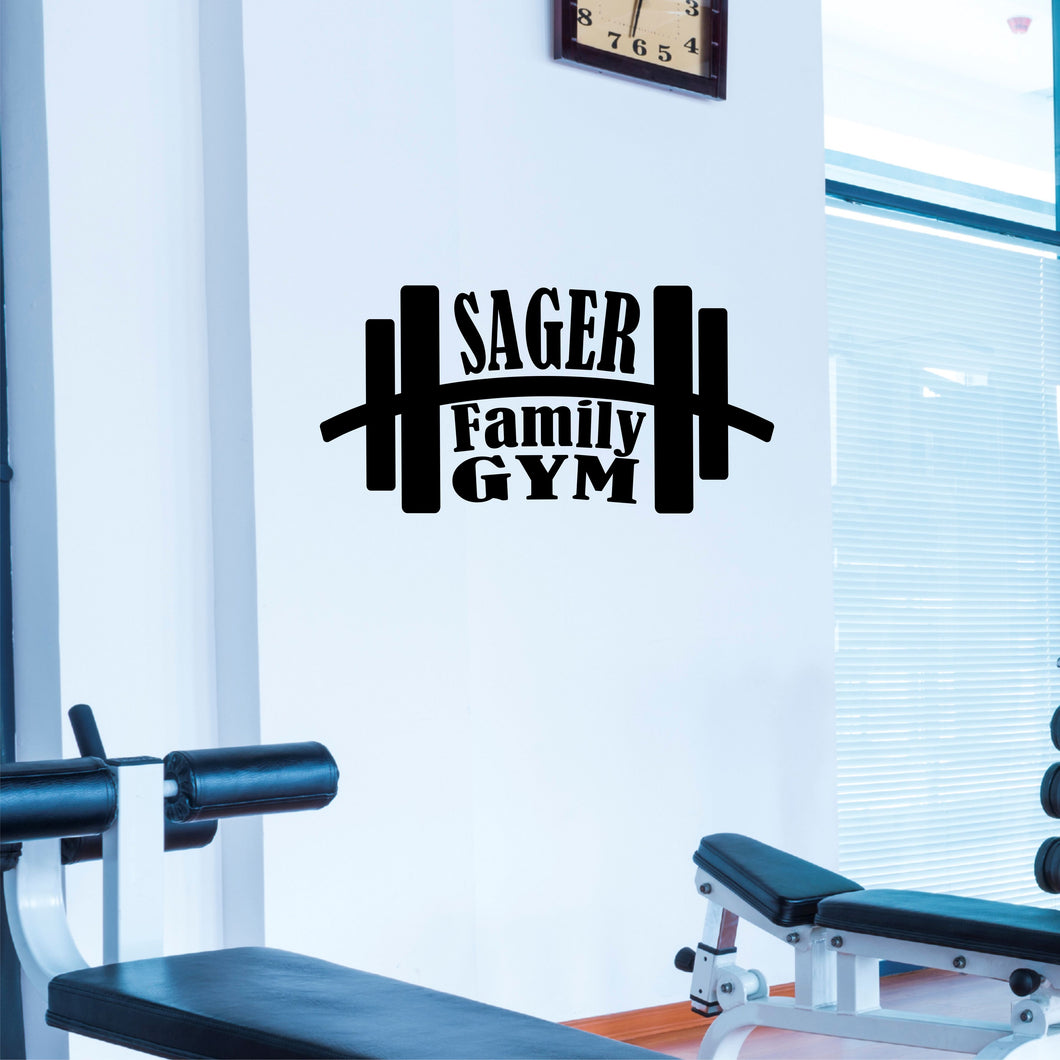 Personalized Gym Wall Decal