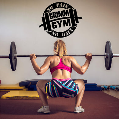 Personalized Gym Wall Decal