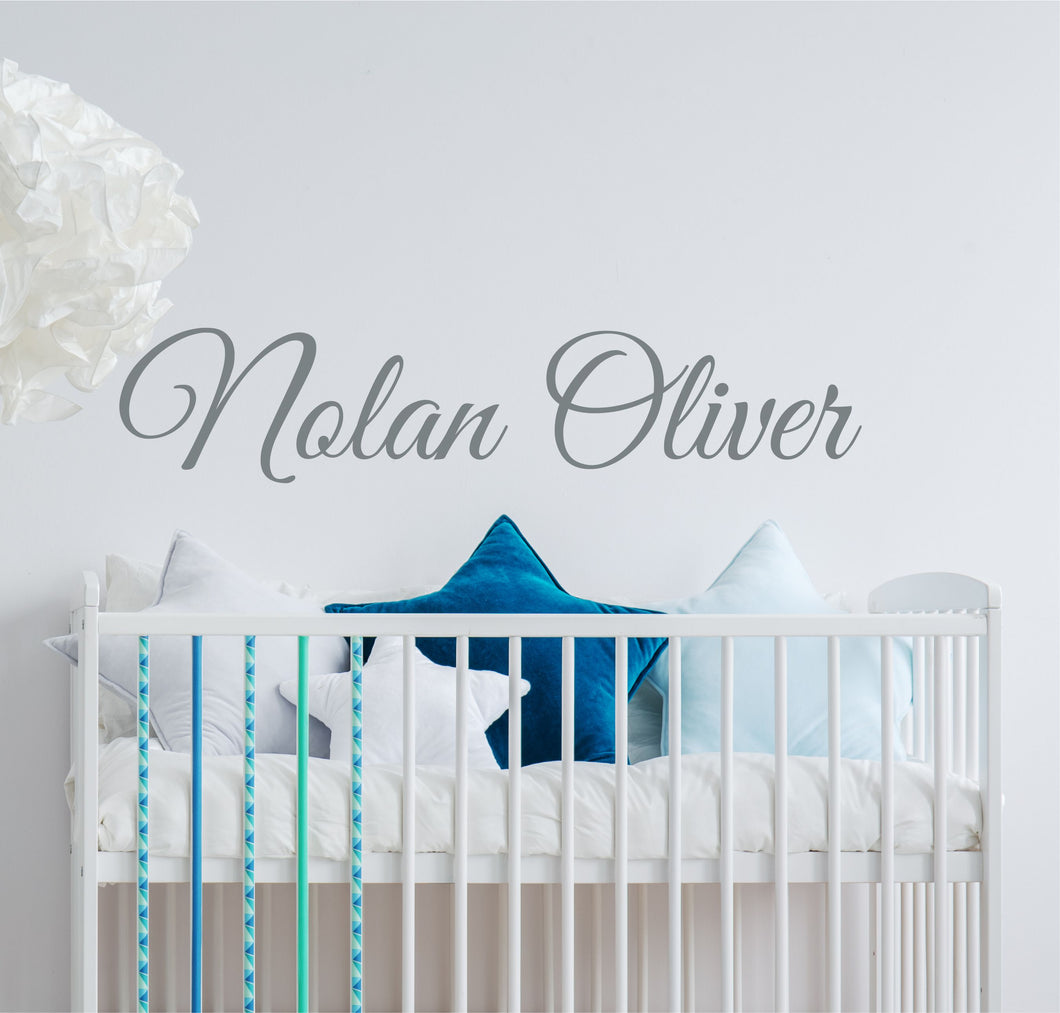 Nursery Wall Decal Name Sticker Name Wall Decal Custom Name Decal