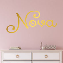 Load image into Gallery viewer, Nursery Wall Decal Name Sticker Name Wall Decal Custom Name Decal
