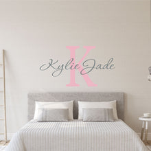 Load image into Gallery viewer, Nursery Wall Decal Name Sticker Name Wall Decal Custom Name Decal