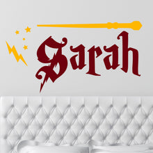 Load image into Gallery viewer, Personalized Name Wizard Wall Decal