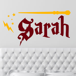 Personalized Name Wizard Wall Decal