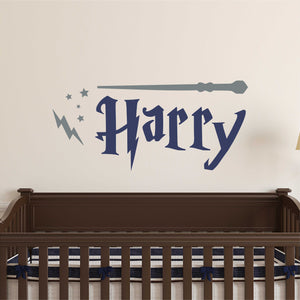 Personalized Name Wizard Wall Decal