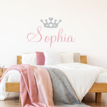 Load image into Gallery viewer, Personalized Princess Nursery Wall Decal