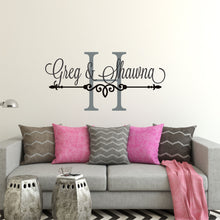 Load image into Gallery viewer, Family Name Wall Decal - Custom Family Name Decal - Family Name Sticker