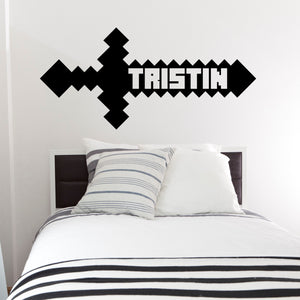 Personalized Name Mine Game Wall Decal