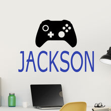 Load image into Gallery viewer, Personalized Name Gaming Controller Wall Decal