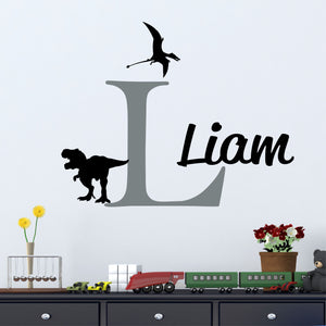 Dinosaur Sticker Dinosaur Wall Decal Name Sticker Name Wall Decal