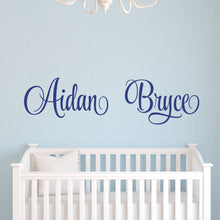 Load image into Gallery viewer, Nursery Wall Decal Name Sticker Name Wall Decal Custom Name Decal