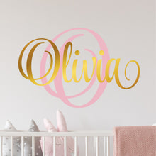 Load image into Gallery viewer, Nursery Wall Decal Name Sticker Name Wall Decal Custom Name Decal