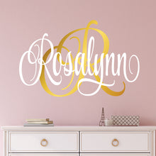 Load image into Gallery viewer, Nursery Wall Decal Name Sticker Name Wall Decal Custom Name Decal