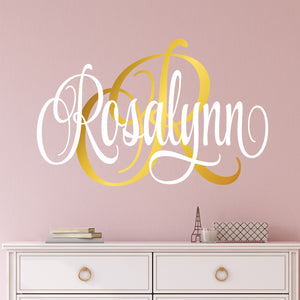Nursery Wall Decal Name Sticker Name Wall Decal Custom Name Decal