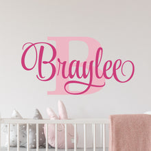 Load image into Gallery viewer, Nursery Wall Decal Name Sticker Name Wall Decal Custom Name Decal